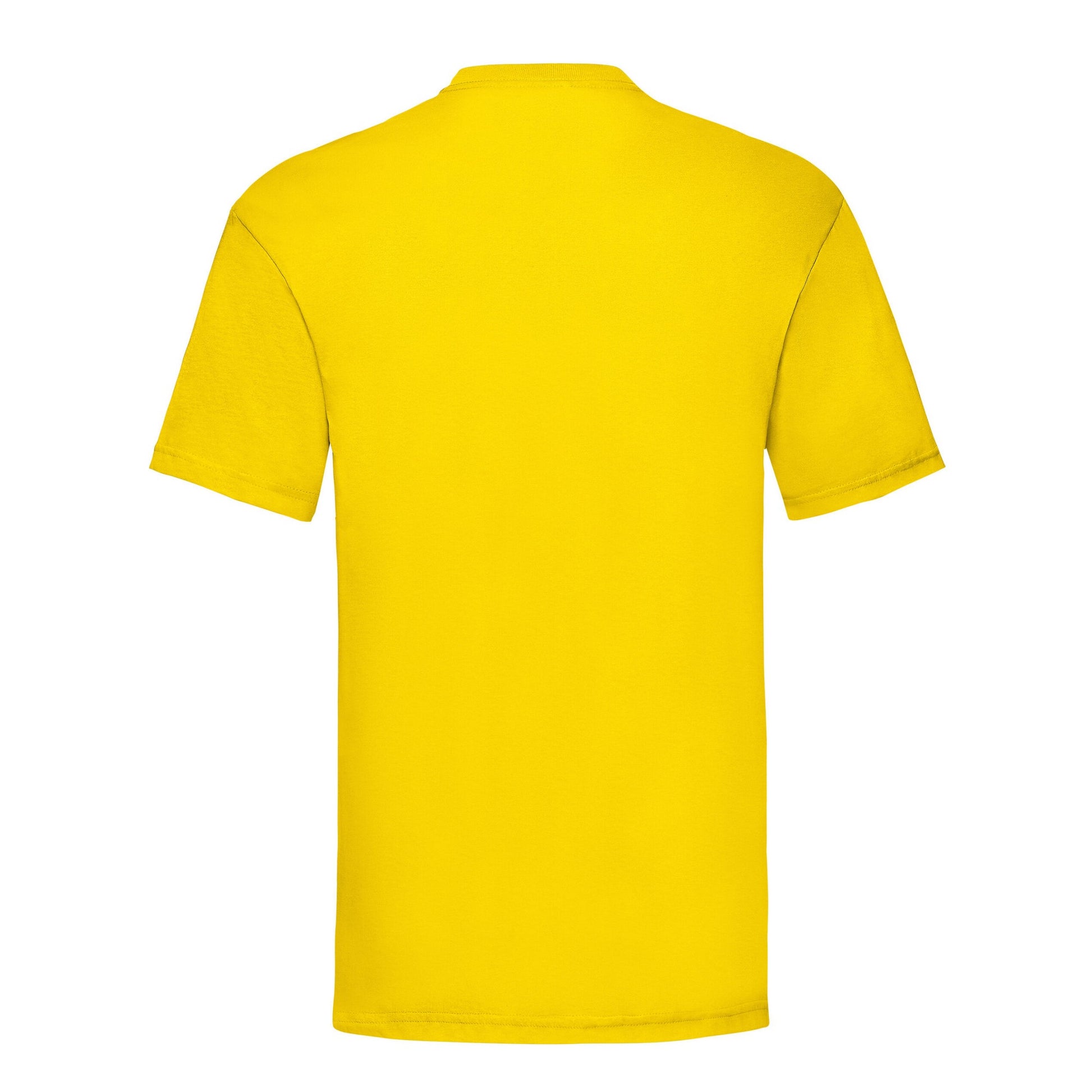 Yellow - Back - Fruit of the Loom Mens Valueweight T-Shirt