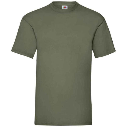 Classic Olive - Front - Fruit Of The Loom Mens Valueweight T-Shirt