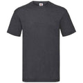 Dark Heather Grey - Back - Fruit of the Loom Mens Valueweight T-Shirt