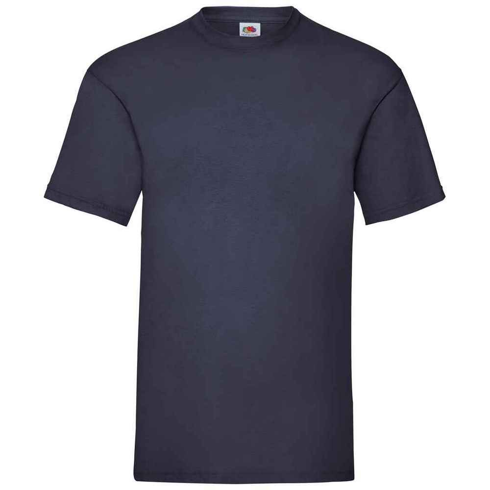 Deep Navy - Back - Fruit Of The Loom Mens Valueweight T-Shirt