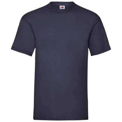 Deep Navy - Back - Fruit Of The Loom Mens Valueweight T-Shirt