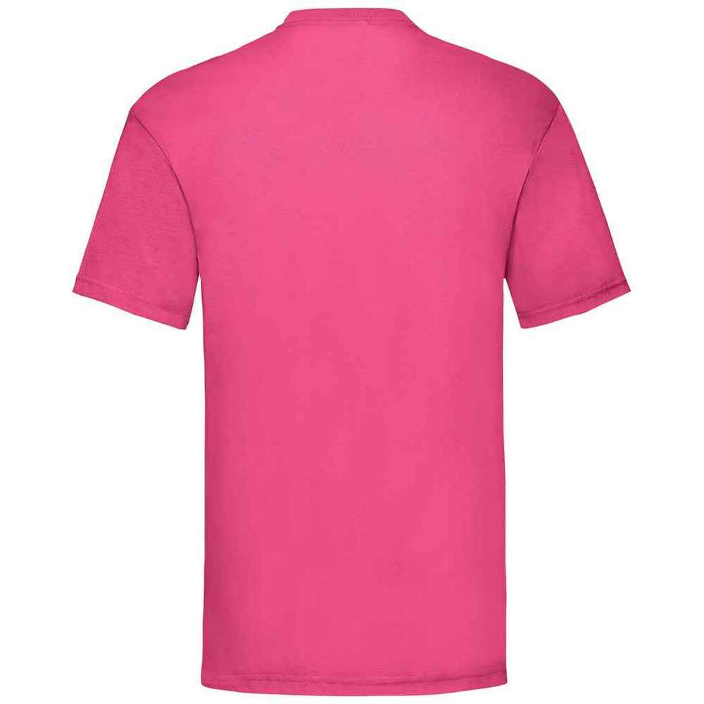 Fuchsia - Back - Fruit of the Loom Mens Valueweight T-Shirt