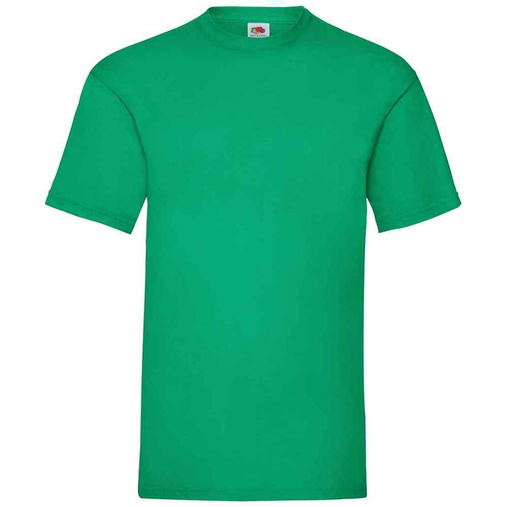 Kelly Green - Front - Fruit Of The Loom Mens Valueweight T-Shirt