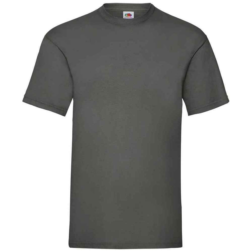 Light Graphite - Front - Fruit of the Loom Mens Valueweight T-Shirt