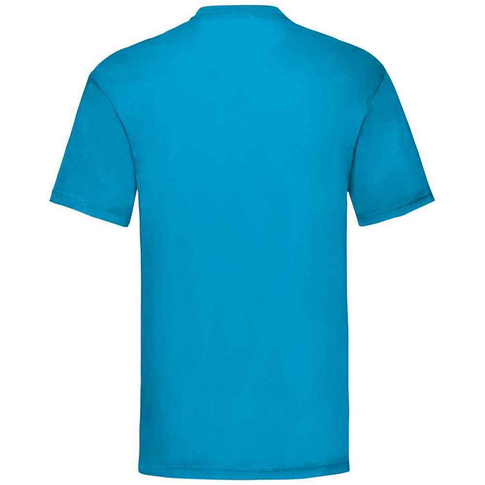 Azure Blue - Back - Fruit Of The Loom Mens Valueweight T-Shirt
