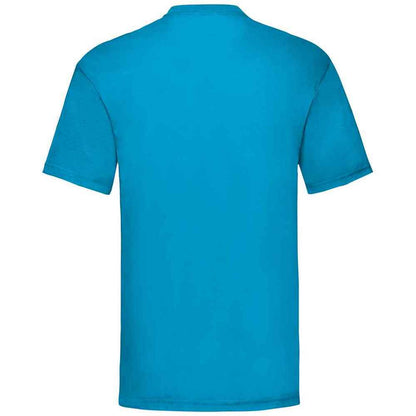 Azure Blue - Back - Fruit Of The Loom Mens Valueweight T-Shirt