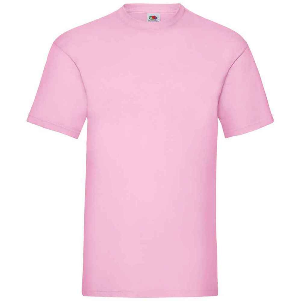 Light Pink - Front - Fruit Of The Loom Mens Valueweight T-Shirt