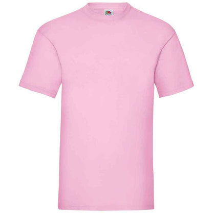Light Pink - Front - Fruit Of The Loom Mens Valueweight T-Shirt