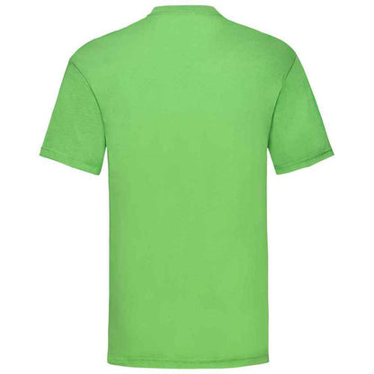 Lime - Back - Fruit Of The Loom Mens Valueweight T-Shirt