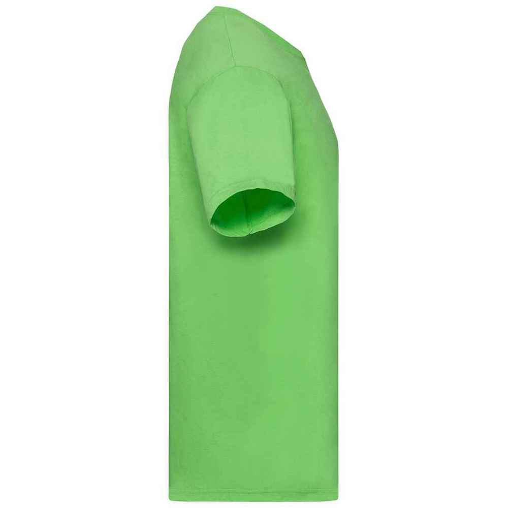 Lime - Side - Fruit of the Loom Mens Valueweight T-Shirt
