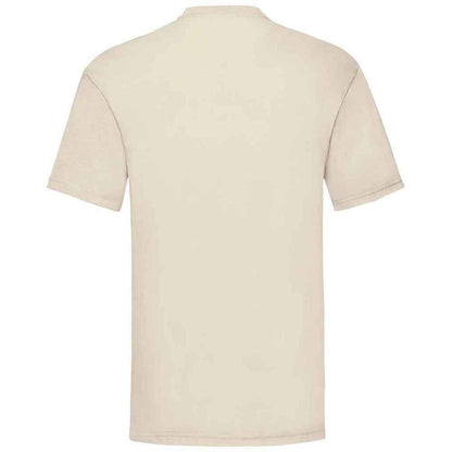Natural - Back - Fruit of the Loom Mens Valueweight T-Shirt