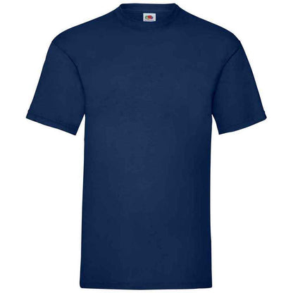 Navy - Front - Fruit of the Loom Mens Valueweight T-Shirt