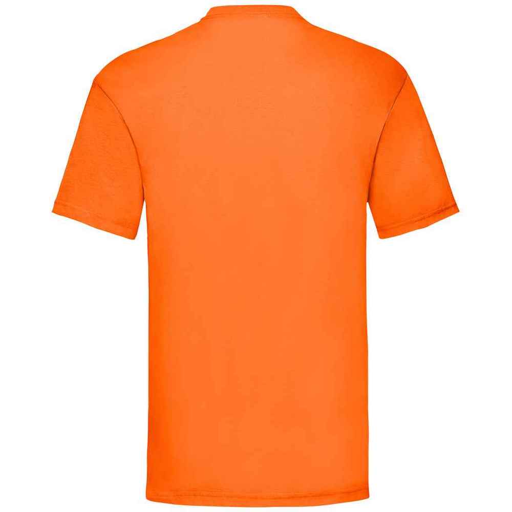 Orange - Back - Fruit of the Loom Mens Valueweight T-Shirt