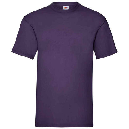 Purple - Front - Fruit of the Loom Mens Valueweight T-Shirt