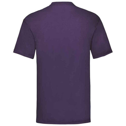 Purple - Back - Fruit Of The Loom Mens Valueweight T-Shirt