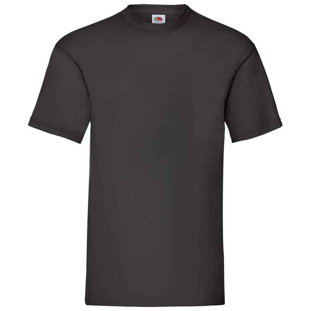 Black - Front - Fruit Of The Loom Mens Valueweight T-Shirt
