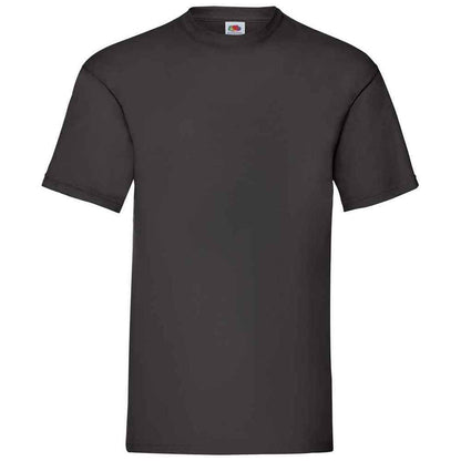 Black - Front - Fruit Of The Loom Mens Valueweight T-Shirt