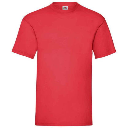 Red - Front - Fruit of the Loom Mens Valueweight T-Shirt