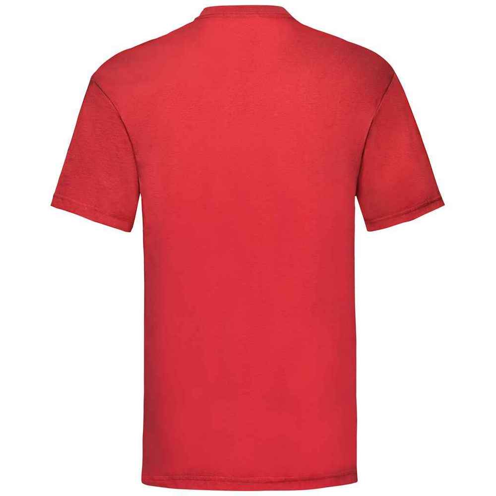 Red - Back - Fruit Of The Loom Mens Valueweight T-Shirt