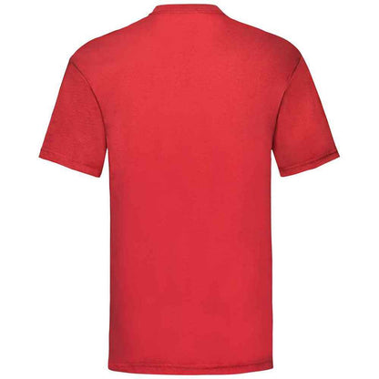 Red - Back - Fruit Of The Loom Mens Valueweight T-Shirt