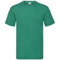 Retro Heather Green - Front - Fruit of the Loom Mens Valueweight T-Shirt
