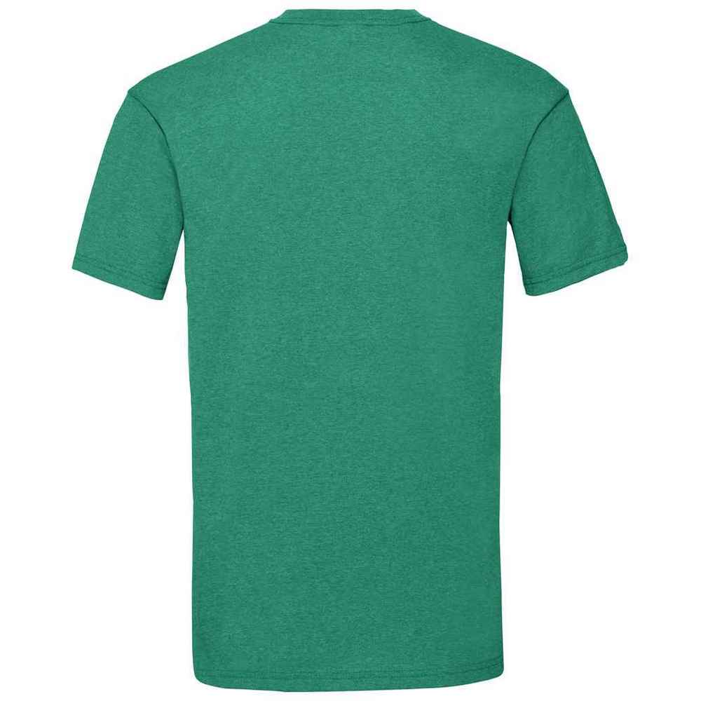 Retro Heather Green - Back - Fruit Of The Loom Mens Valueweight T-Shirt