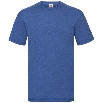 Retro Heather Royal - Front - Fruit of the Loom Mens Valueweight T-Shirt