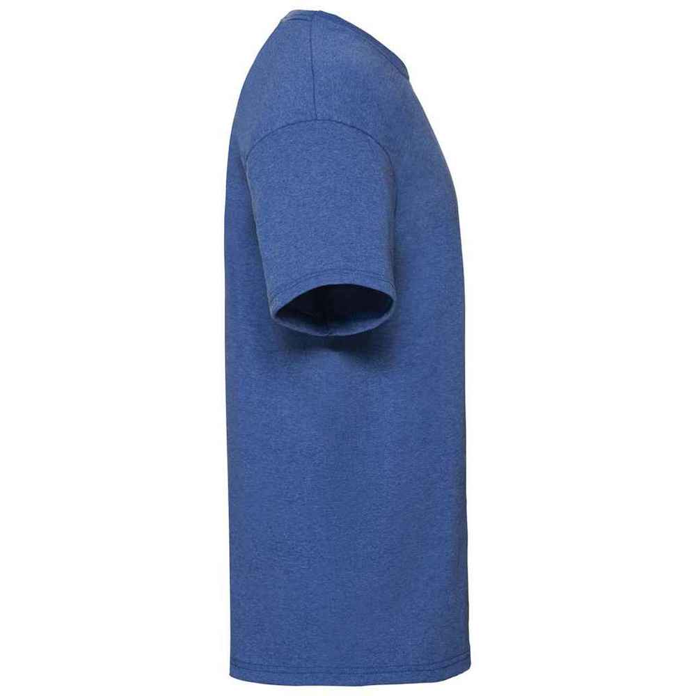 Retro Heather Royal - Side - Fruit of the Loom Mens Valueweight T-Shirt