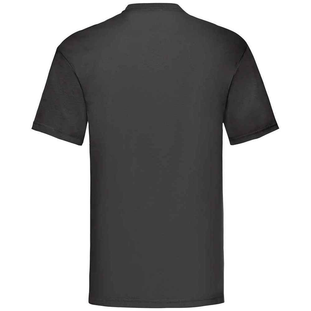 Black - Back - Fruit Of The Loom Mens Valueweight T-Shirt