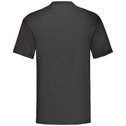 Black - Back - Fruit Of The Loom Mens Valueweight T-Shirt