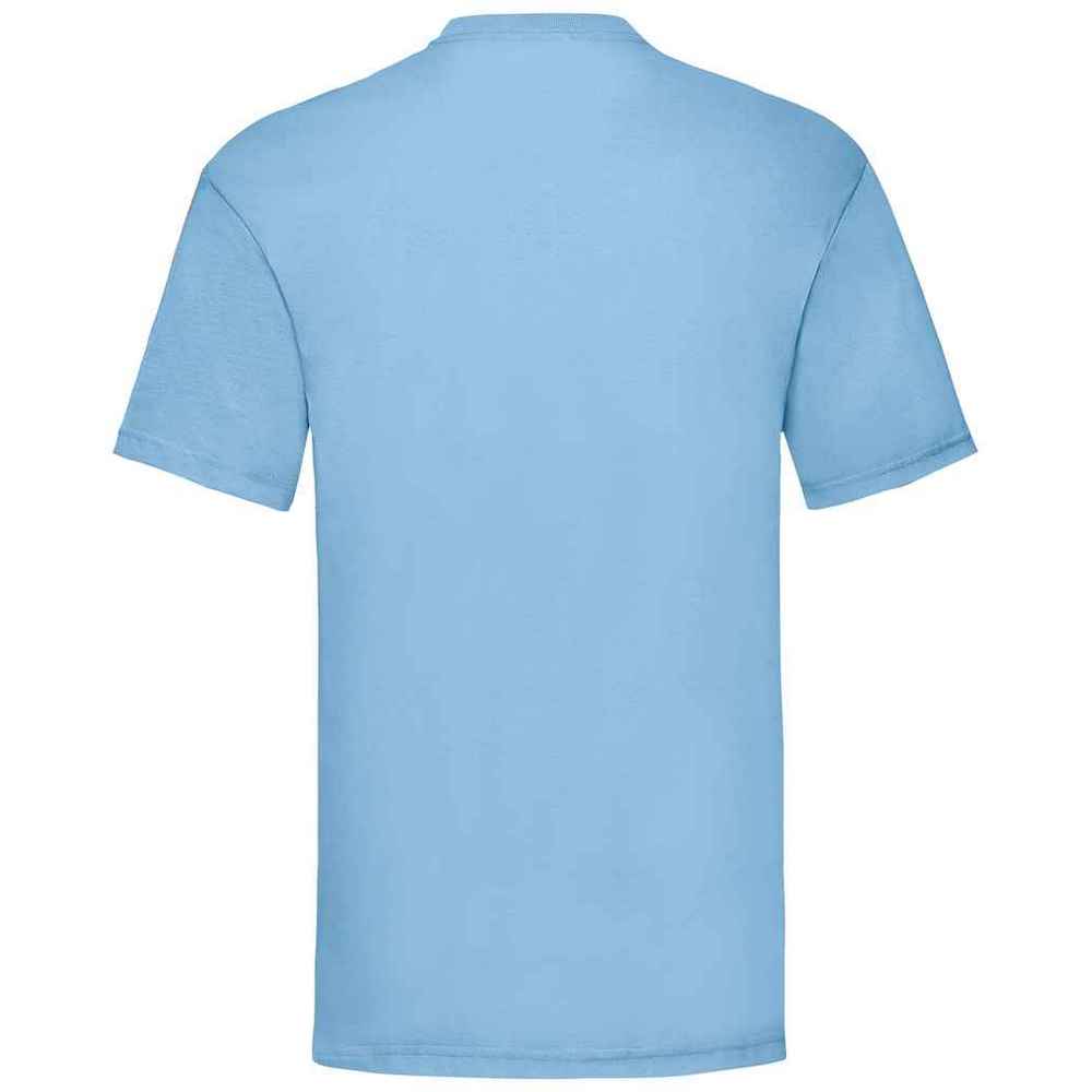 Sky Blue - Back - Fruit Of The Loom Mens Valueweight T-Shirt