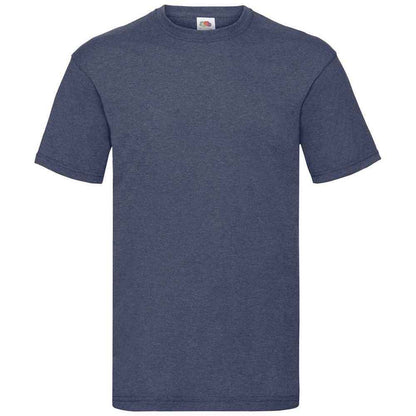 Vintage Heather Navy - Front - Fruit Of The Loom Mens Valueweight T-Shirt