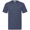 Vintage Heather Navy - Front - Fruit of the Loom Mens Valueweight T-Shirt