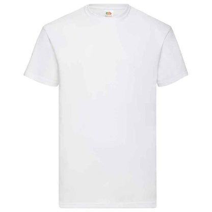 White - Front - Fruit Of The Loom Mens Valueweight T-Shirt