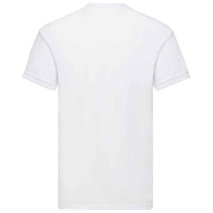 White - Back - Fruit Of The Loom Mens Valueweight T-Shirt