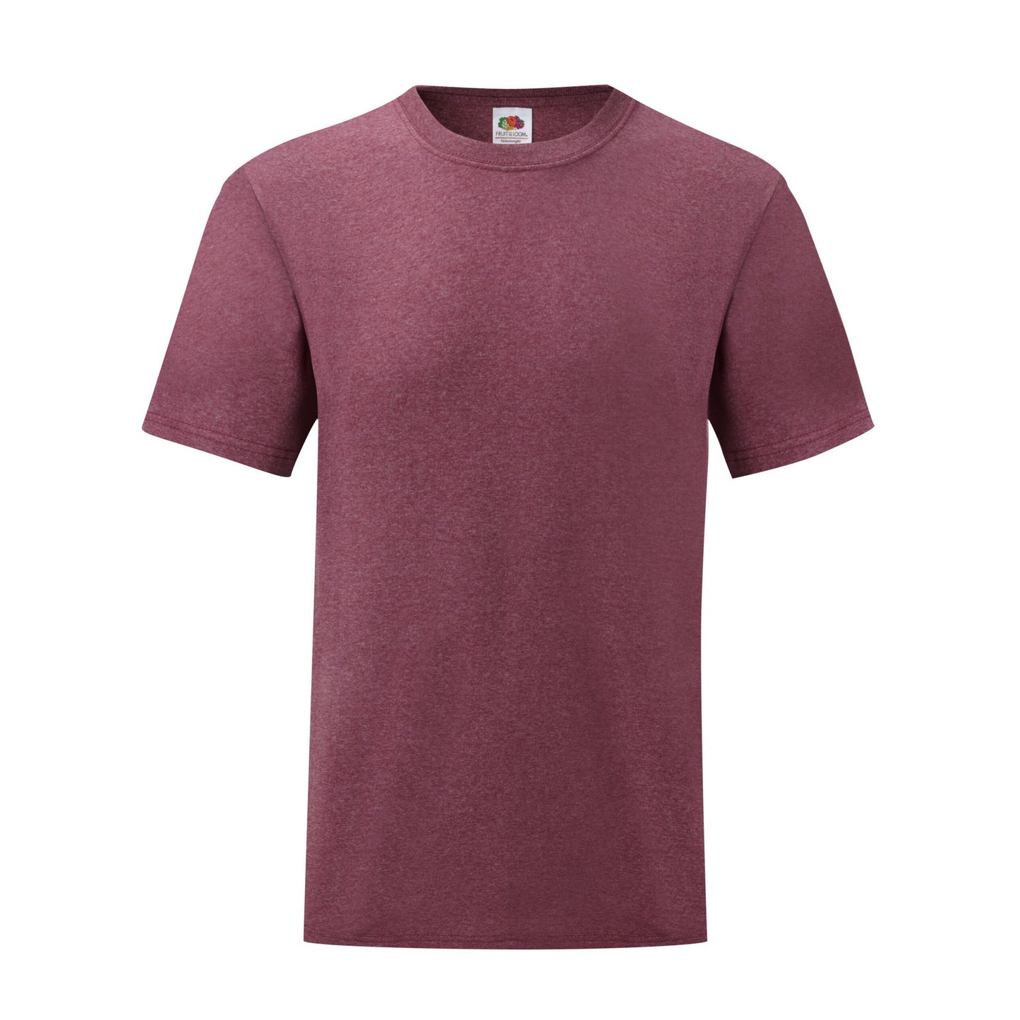 Heather Burgundy - Front - Fruit Of The Loom Mens Valueweight T-Shirt
