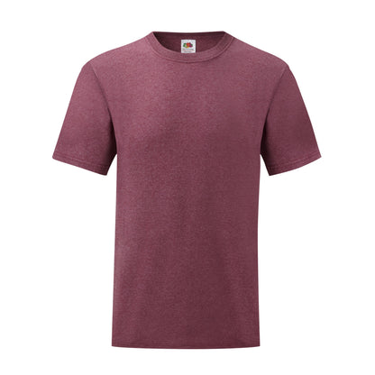 Heather Burgundy - Front - Fruit Of The Loom Mens Valueweight T-Shirt