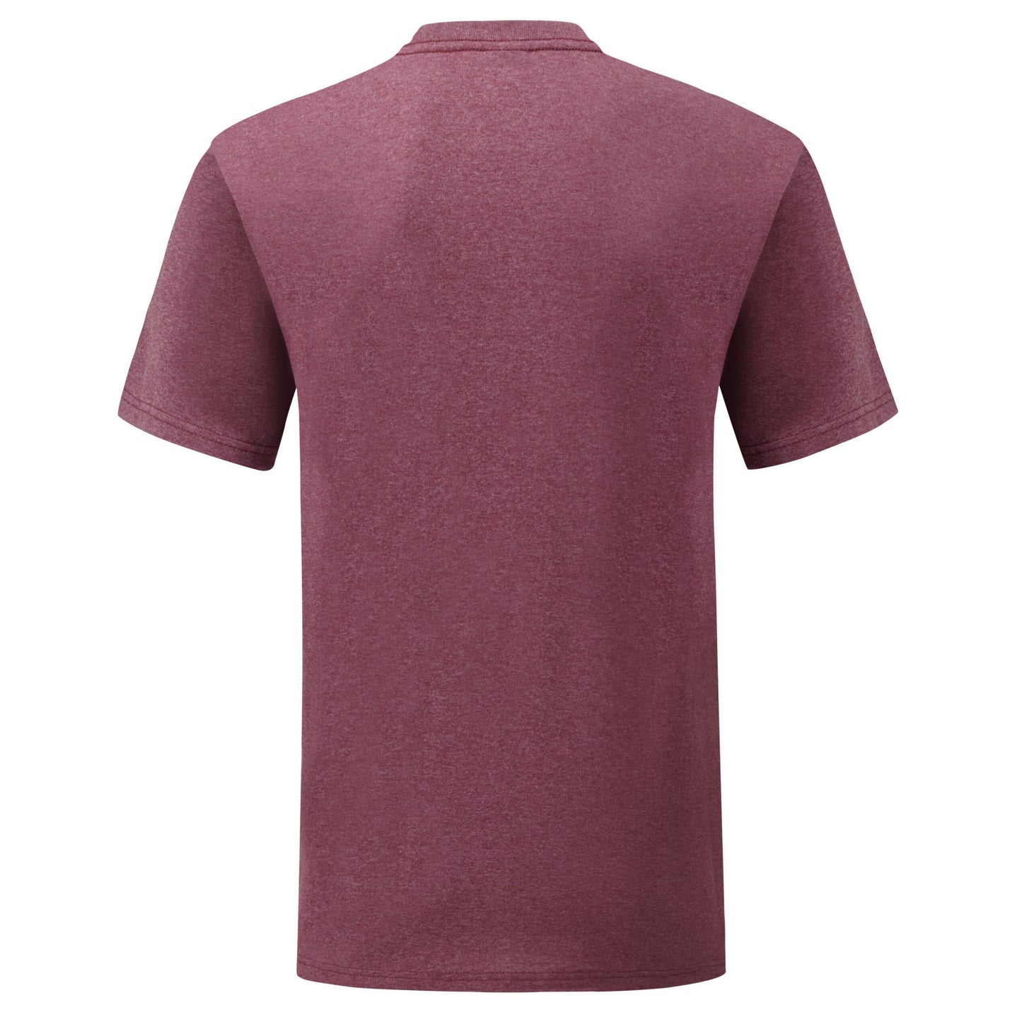 Heather Burgundy - Back - Fruit Of The Loom Mens Valueweight T-Shirt