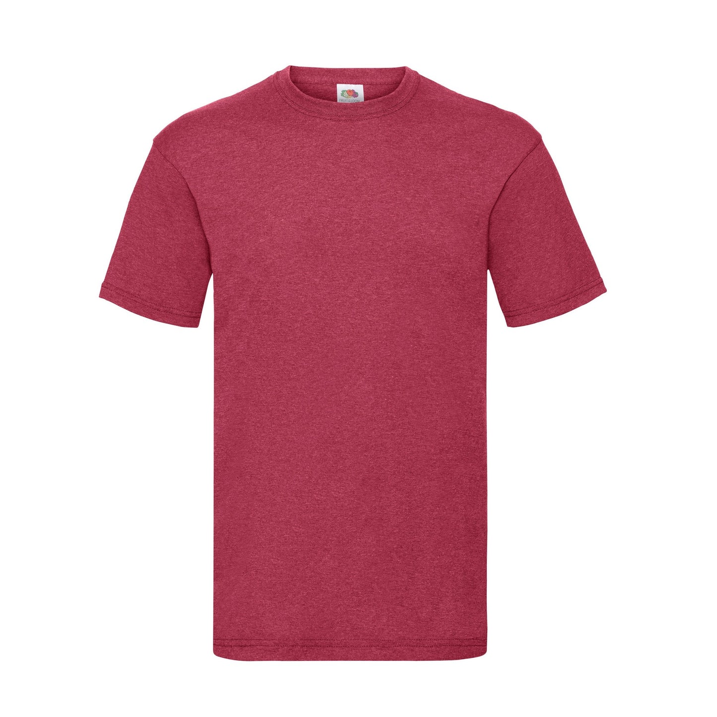 Vintage Heather Red - Front - Fruit of the Loom Mens Valueweight T-Shirt