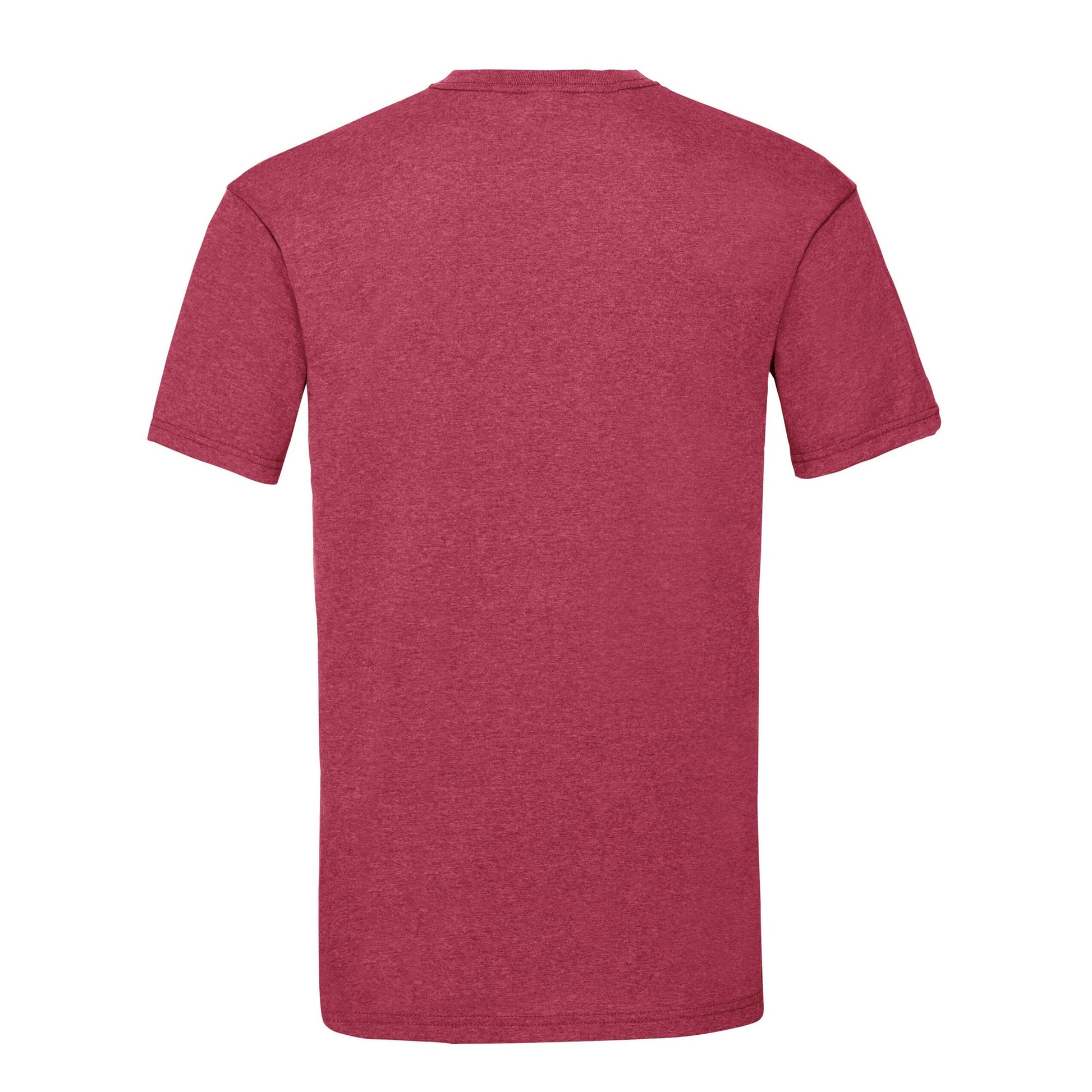 Vintage Heather Red - Back - Fruit Of The Loom Mens Valueweight T-Shirt