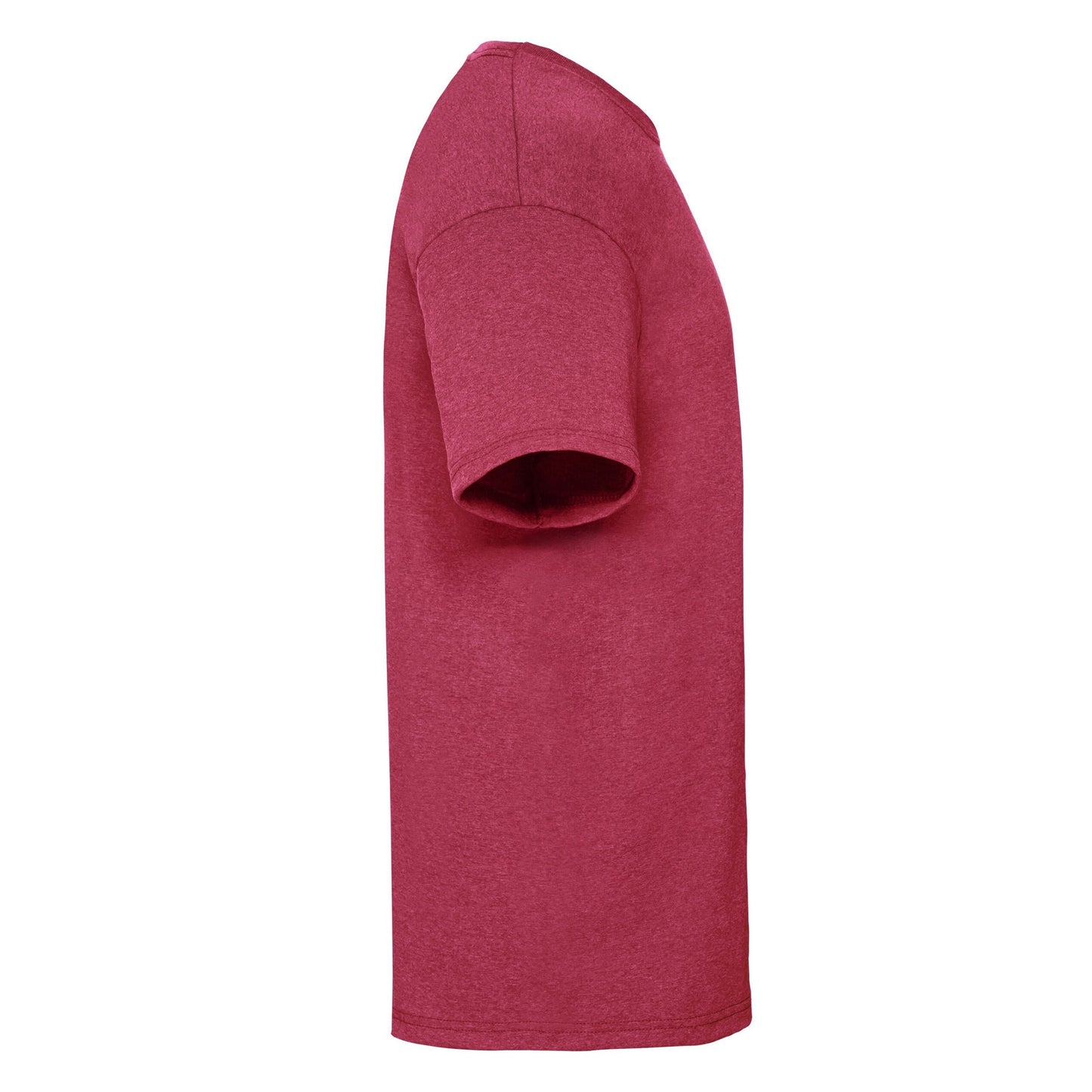 Vintage Heather Red - Side - Fruit of the Loom Mens Valueweight T-Shirt