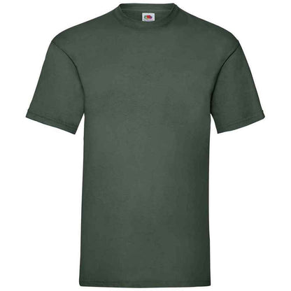 Bottle Green - Front - Fruit Of The Loom Mens Valueweight T-Shirt
