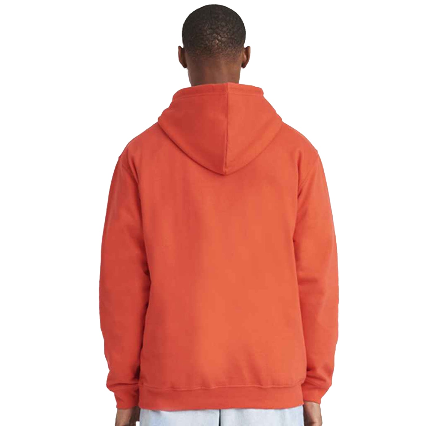 Soft Red - Back - Awdis Unisex Adult College Hoodie