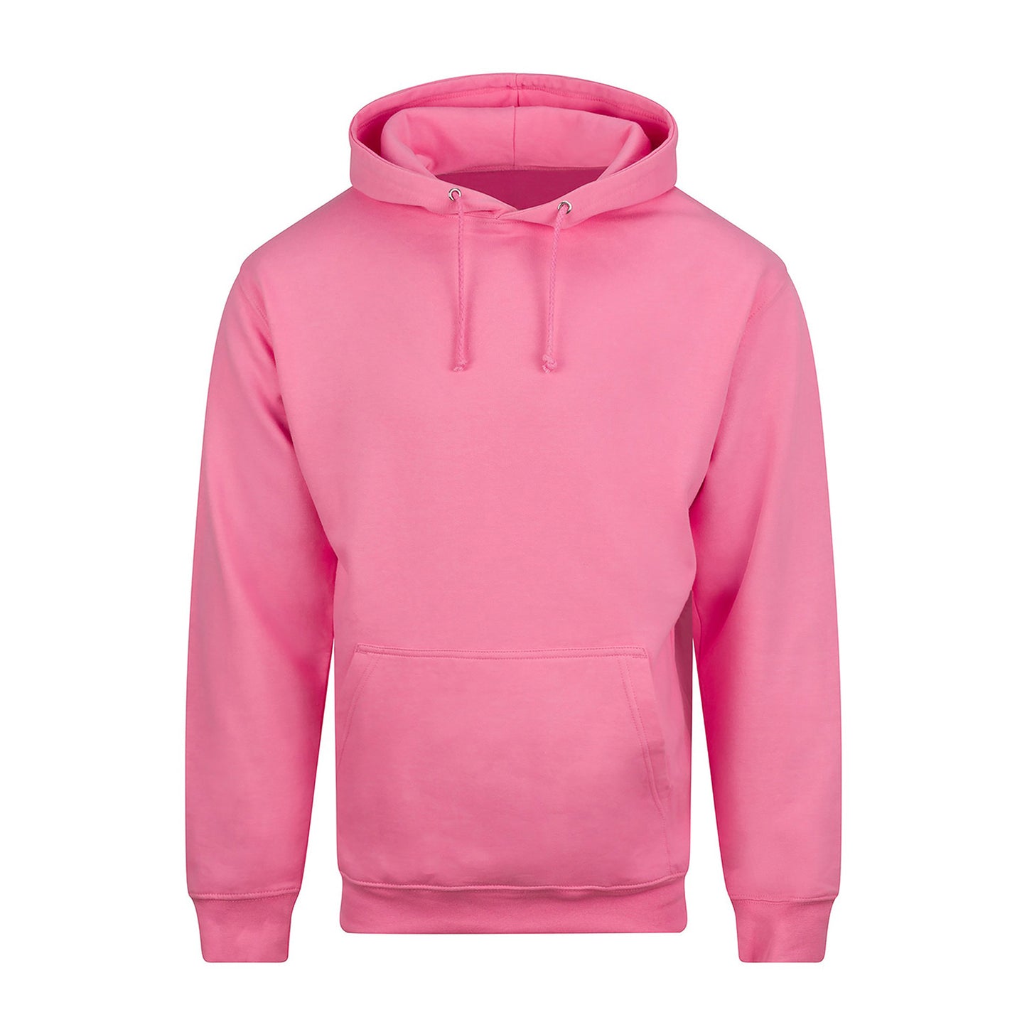 Bubblegum Pink - Front - Awdis Unisex Adult College Hoodie