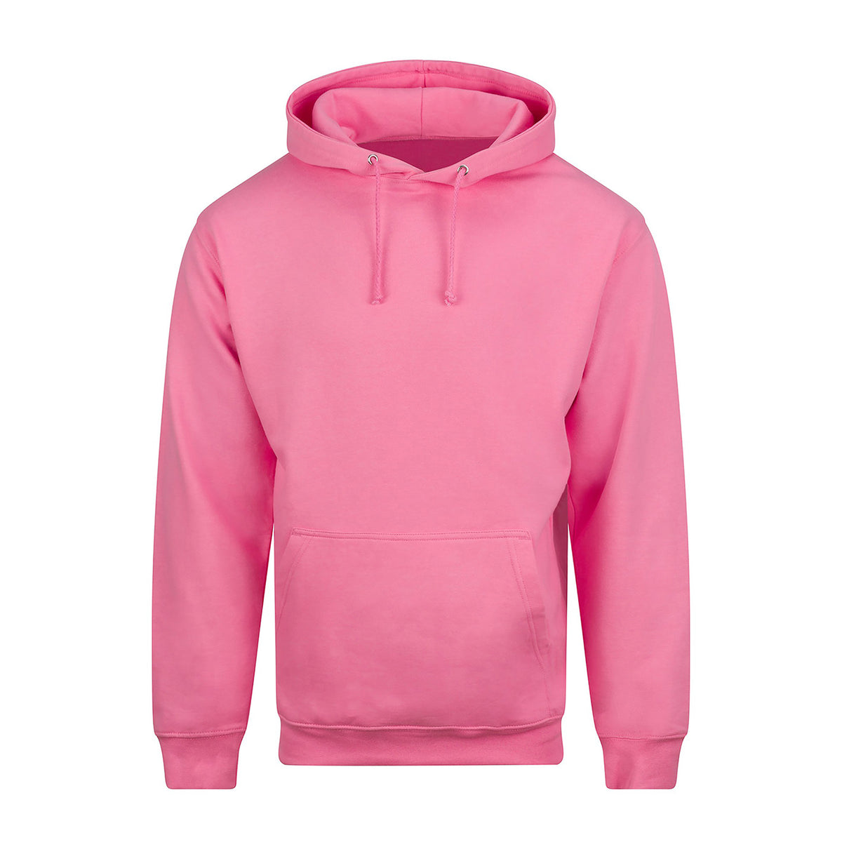 Bubblegum Pink - Front - Awdis Unisex Adult College Hoodie