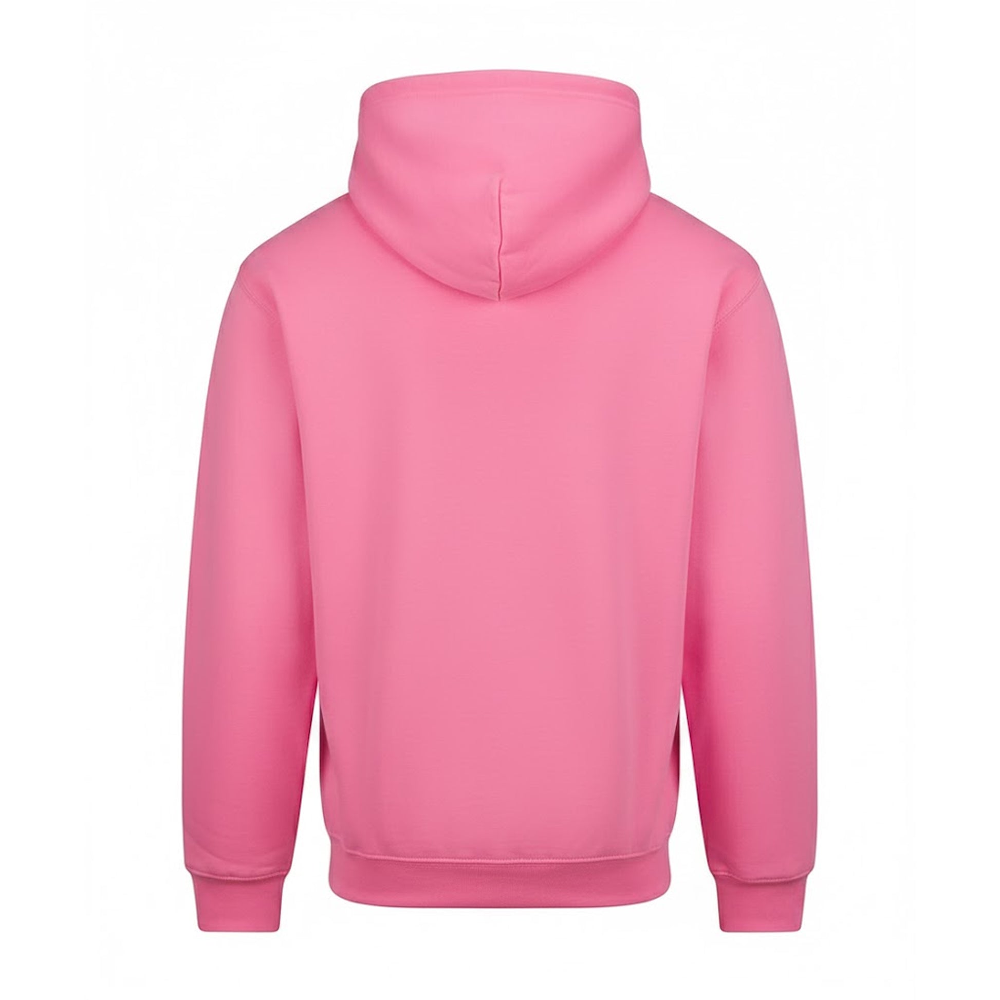 Bubblegum Pink - Back - Awdis Unisex Adult College Hoodie