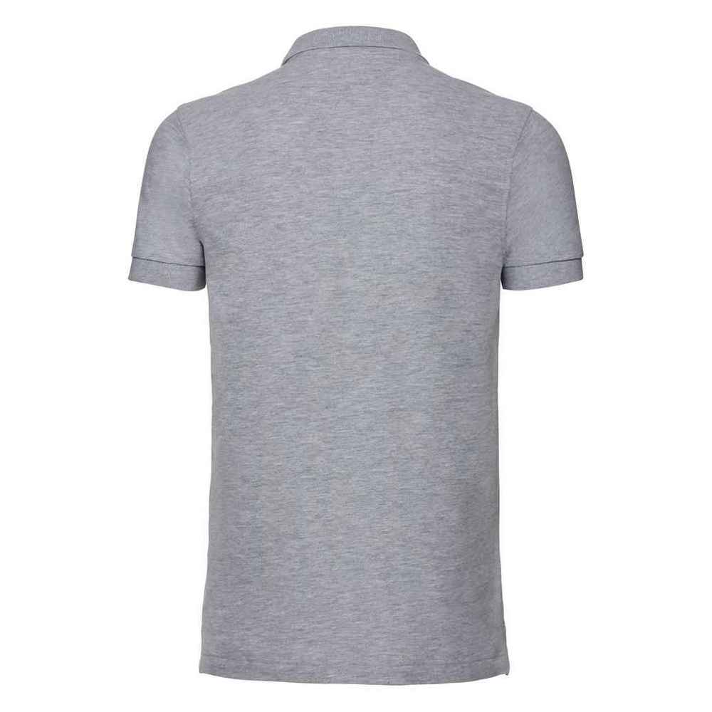 Light Oxford - Back - Russell Mens Stretch Polo Shirt