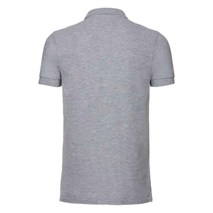 Light Oxford - Back - Russell Mens Stretch Polo Shirt