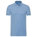 Sky - Front - Russell Mens Stretch Polo Shirt
