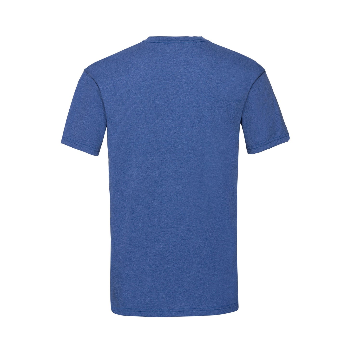 Retro Royal - Back - Fruit of the Loom Mens Valueweight Heather T-Shirt